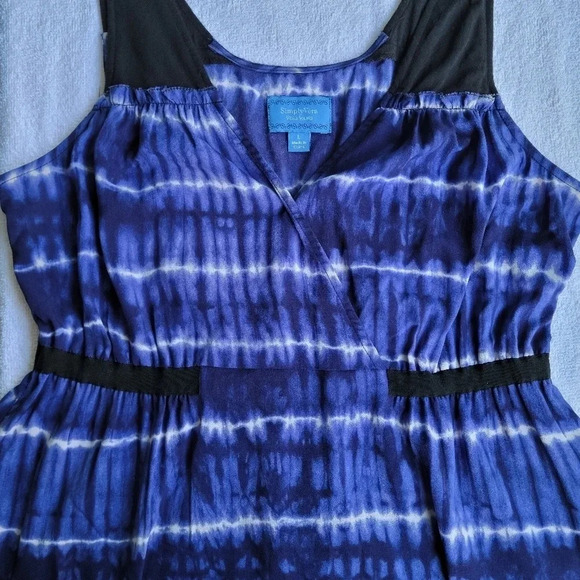 Simply Vera Vera Wang Sundress Tie Dye Blue  Large - Picture 7 of 15